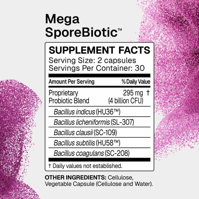 MegaSporeBiotic™ 60 capsules(Old/New Packaging Shipped Randomly)